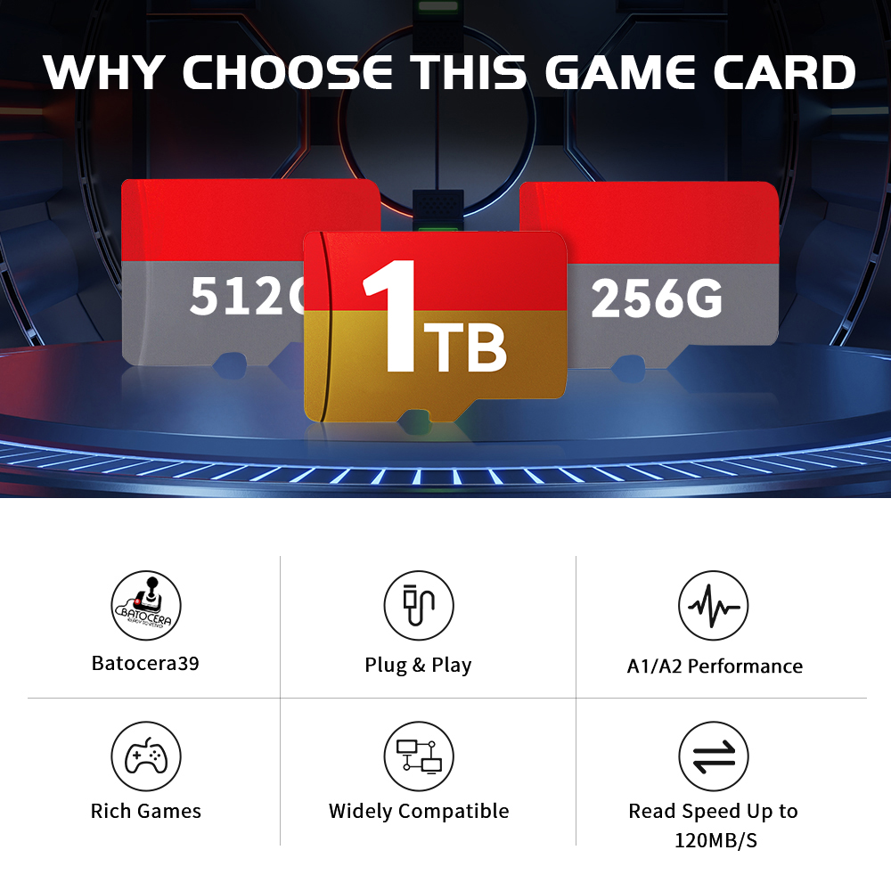 1TB Latest Batocera 39 OS TF G - Gaming Console Latest recension och pris